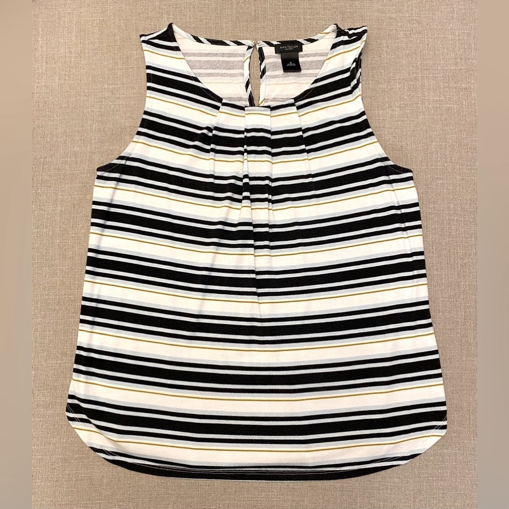 Ann Taylor Factory striped sleeveless top